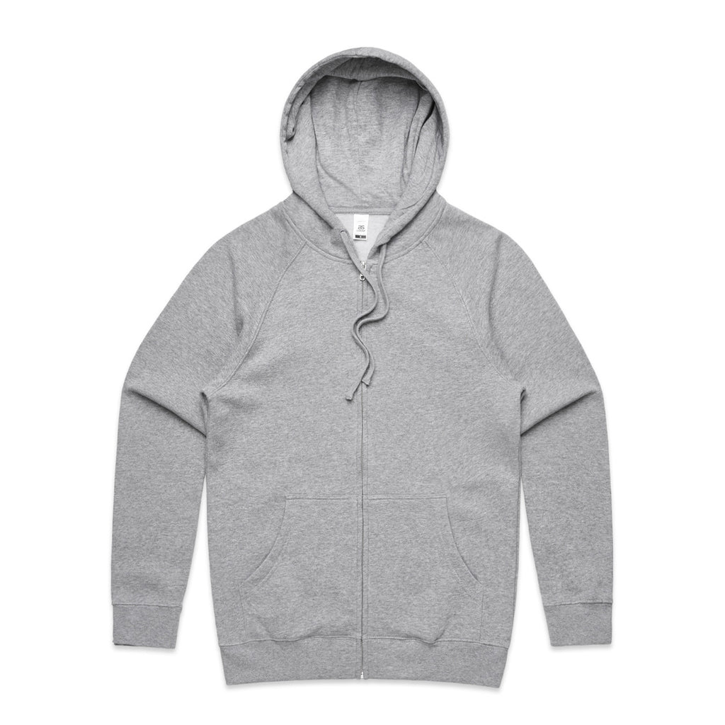 AS Colour Supply Zip Hood - Grey Marle - 3XL