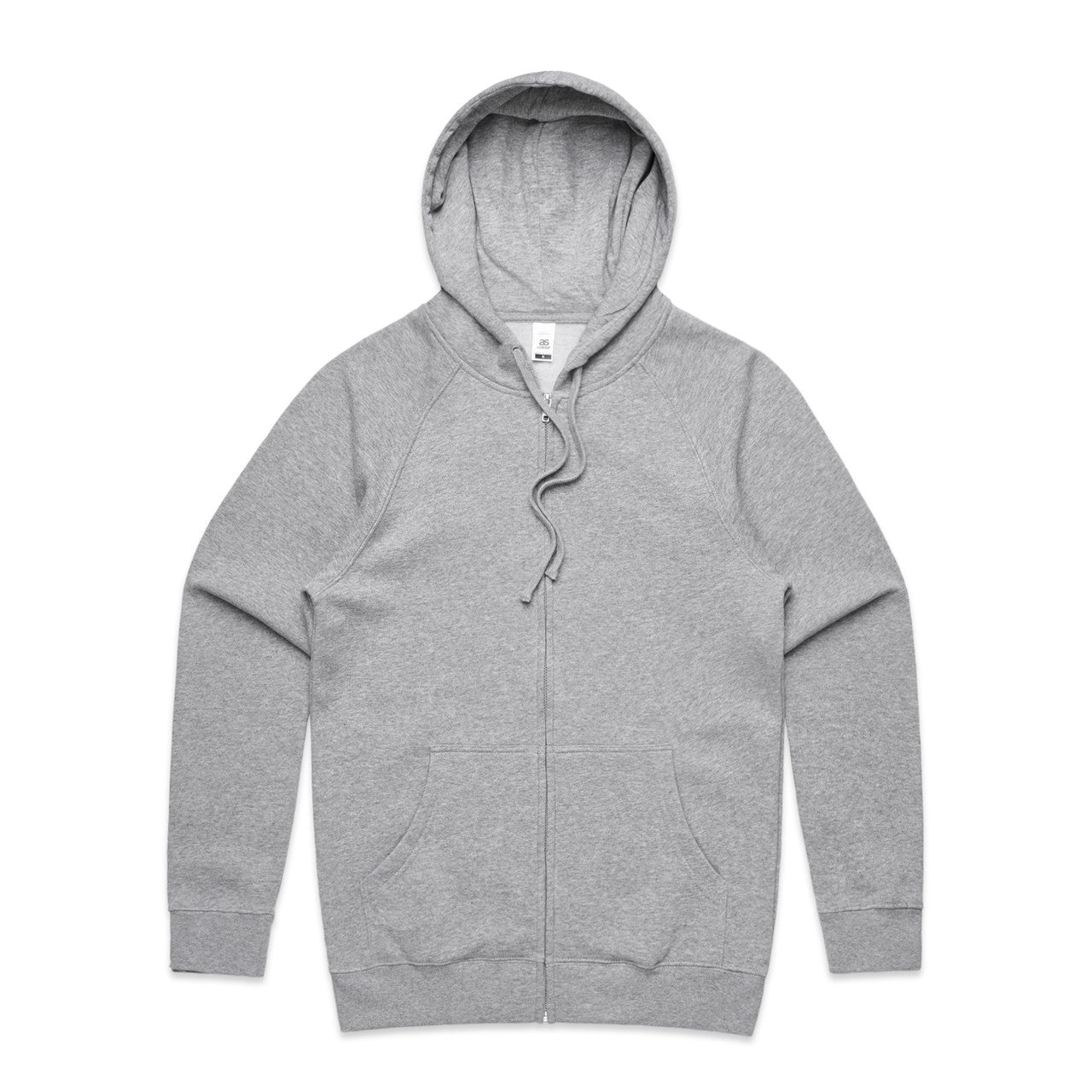 AS Colour Supply Zip Hood - Grey Marle - 3XL