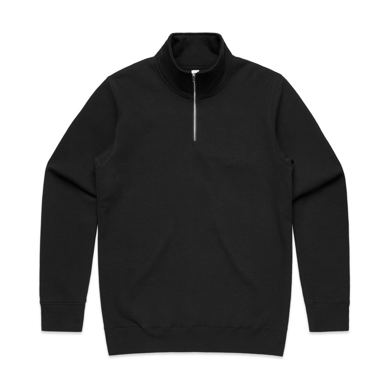 AS Colour Stencil Half Zip Crew - Black - 5XL