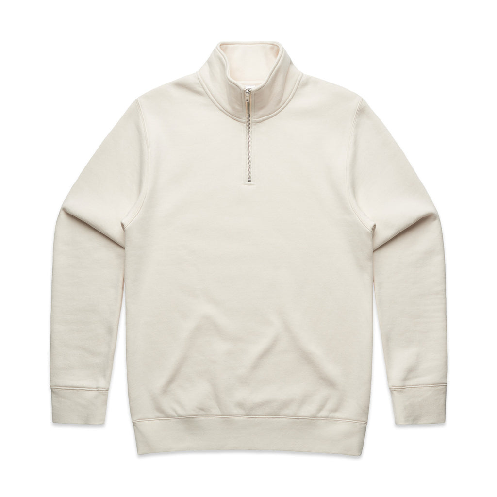 AS Colour Stencil Half Zip Crew - Ecru - 5XL