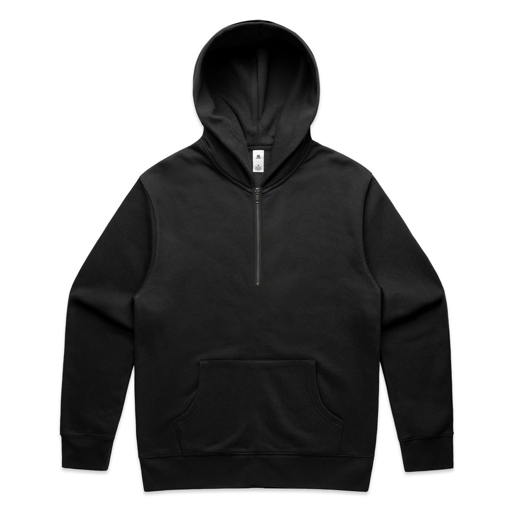 AS Colour Relax Half Zip Hood - Black - 3XL