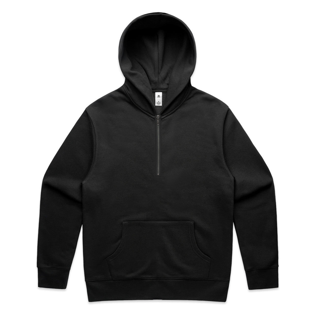 AS Colour Relax Half Zip Hood - Black - 3XL
