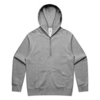 AS Colour Relax Half Zip Hood - Grey Marle - 3XL