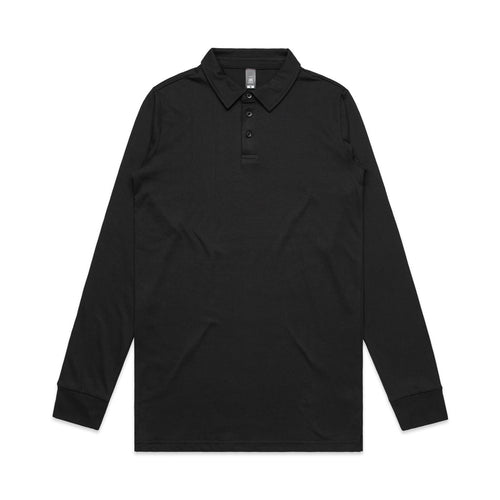 AS Colour Chad L/S Polo - Black - 2XL