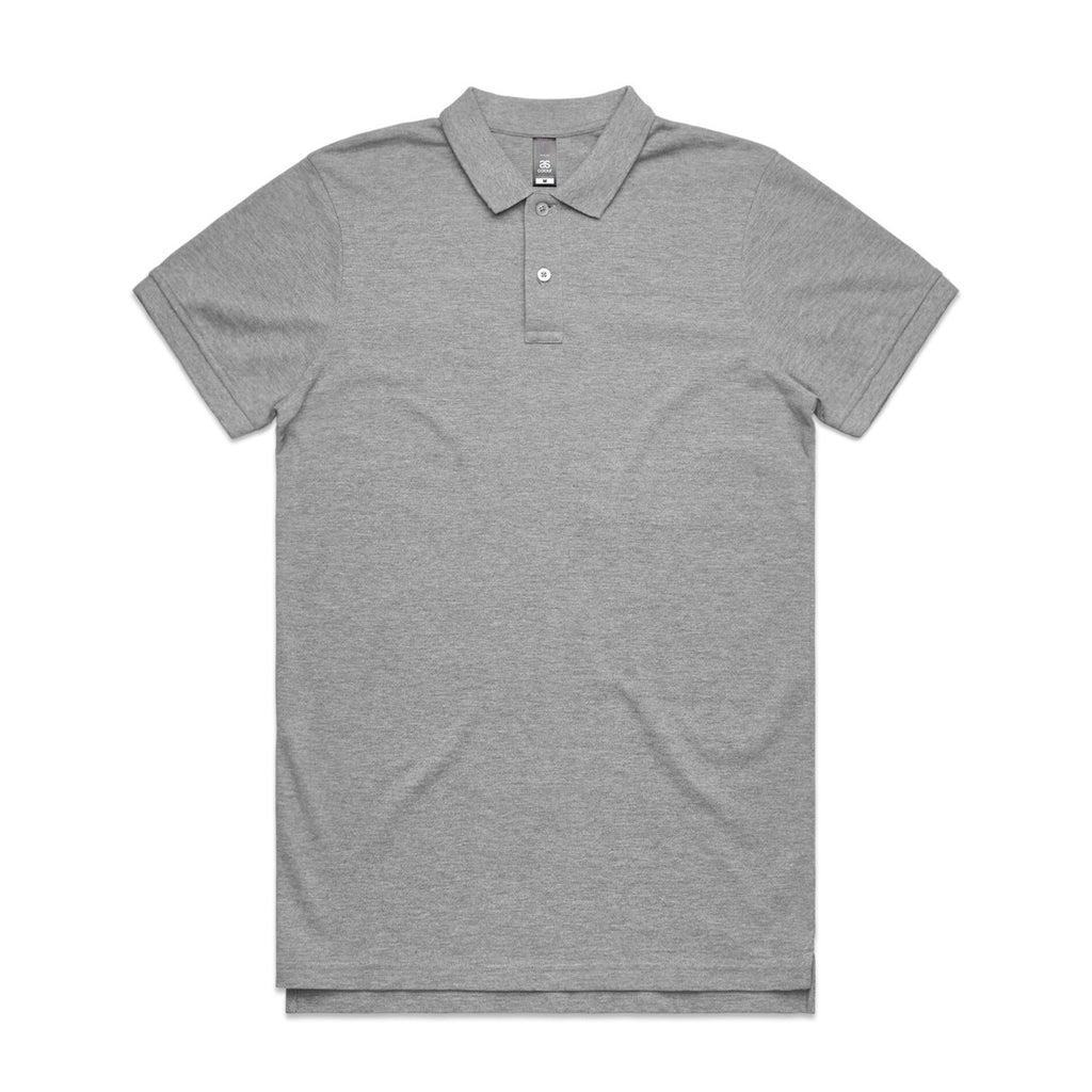 AS Colour Pique Polo - Grey Marle - 3XL
