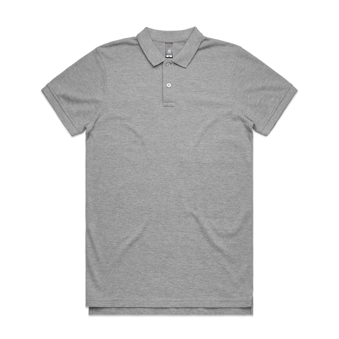 AS Colour Pique Polo - Grey Marle - 3XL