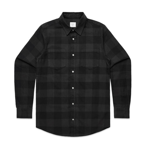 AS Colour Check Shirt - Coal/Black - 3XL