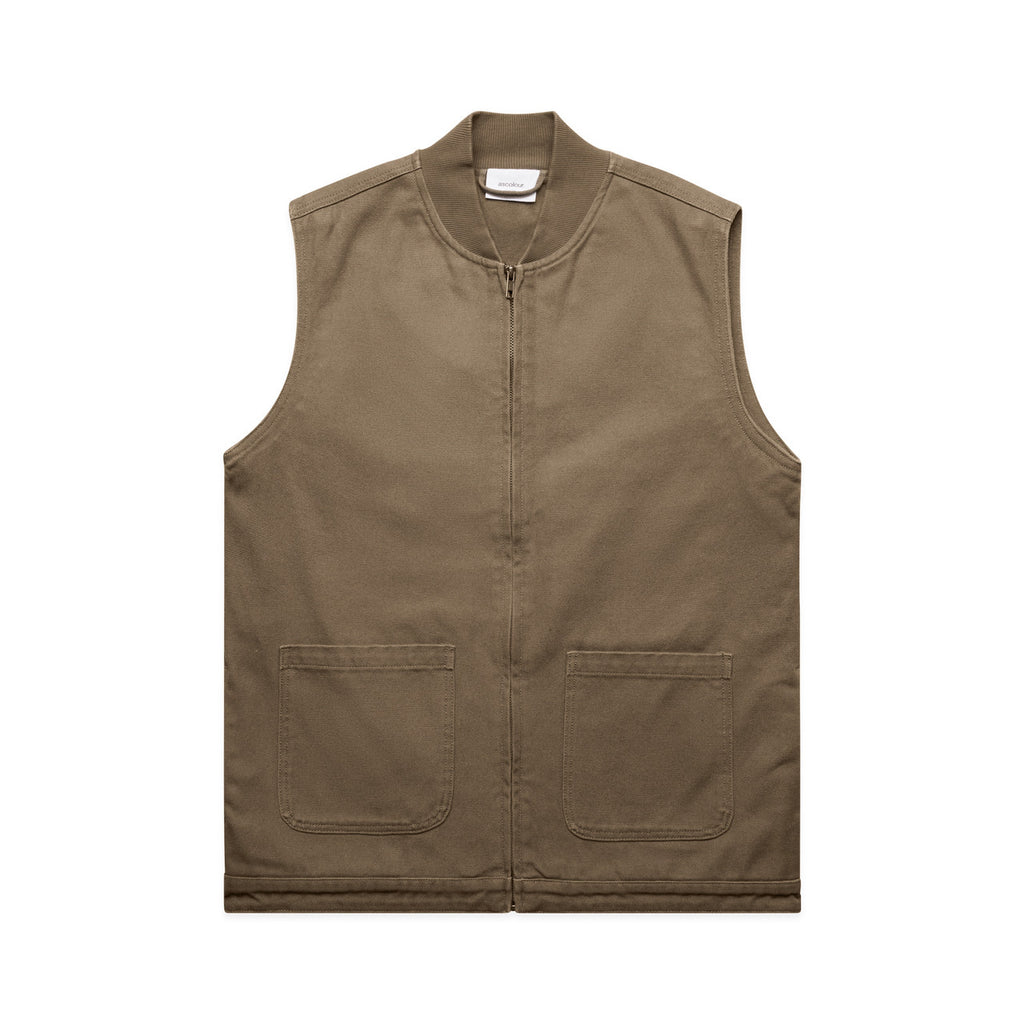 AS Colour Canvas Heavy Vest - Walnut - 3XL