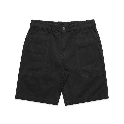 AS Colour Canvas Shorts 20" - Black - 40