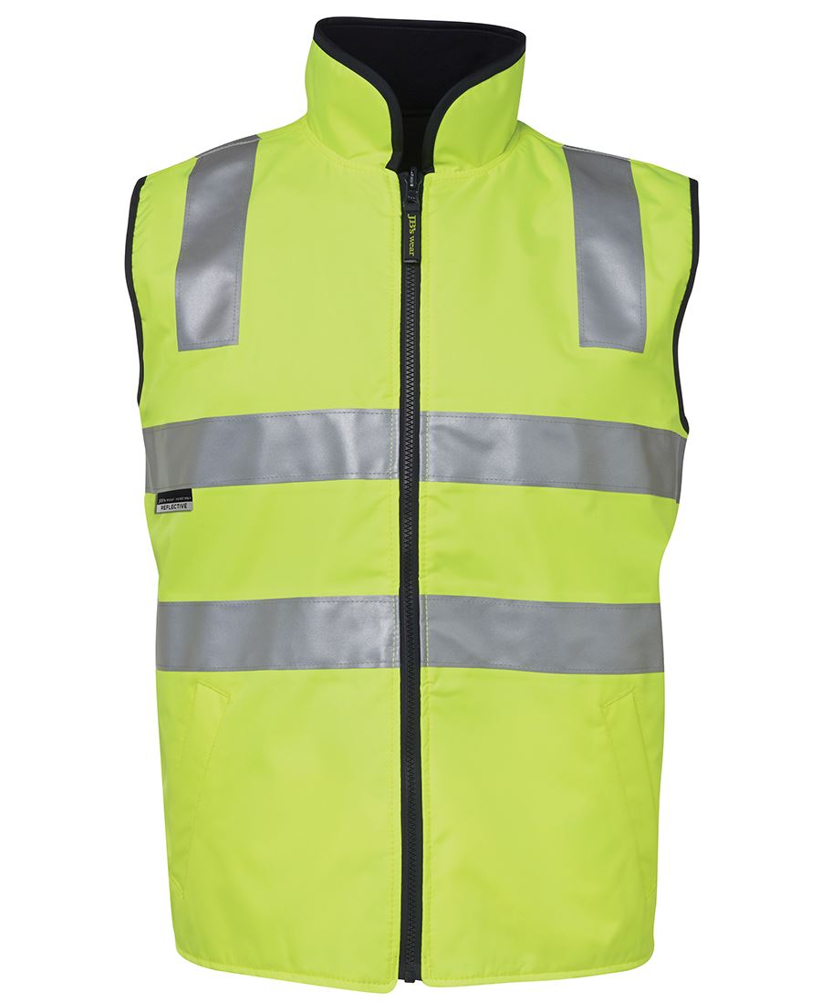 JB's HV 4602.1 (D+N) REV VEST - Lime/Navy
