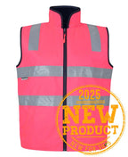 JB's HV 4602.1 (D+N) REV VEST - Pink/Navy