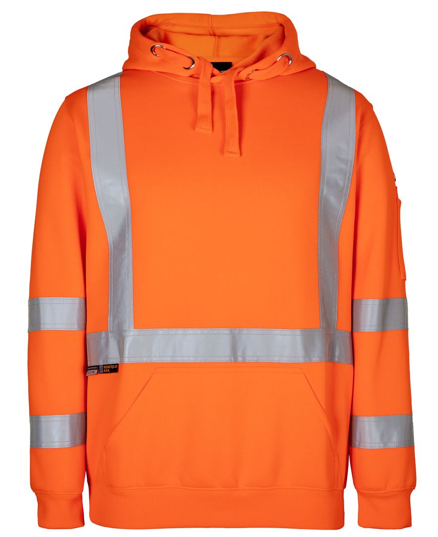 NSW/QLD RAIL (D+N) X-BACK HOODIE - ORANGE