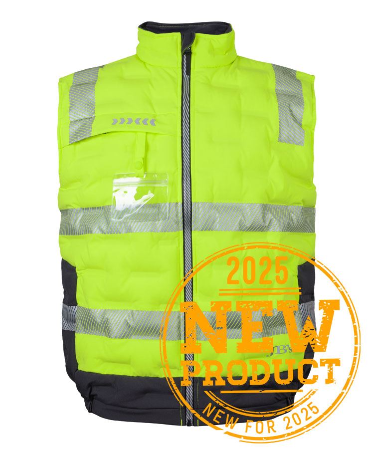 JB's HV (D+N) GRAPHENE PUFFER VEST - Lime/Charcoal