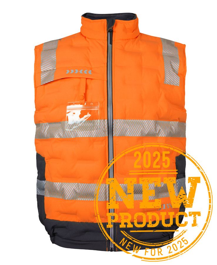 JB's HV (D+N) GRAPHENE PUFFER VEST - Orange/Charcoal