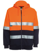 JB's HV (D+N) FULL ZIP FLEECY HOODIE - Orange/Navy