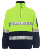 JB's HV (D+N) 1/2 ZIP POLAR - Lime/Navy