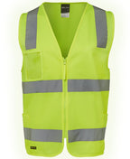 JB's HV (D+N) ZIP SAFETY VEST - Lime