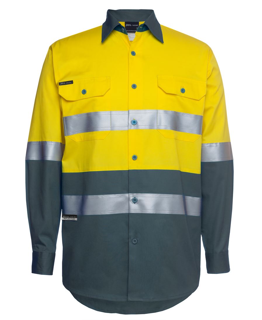 JB's HV (D+N) L/S 150G W/SHIRT - Yellow/Green
