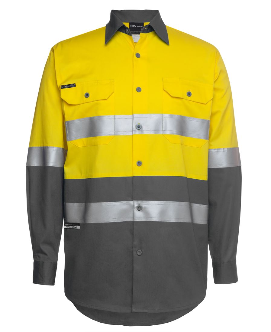 JB's HV (D+N) L/S 150G W/SHIRT - Yellow/Charcoal