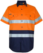 JB's HV (D+N) S/S 150G W/SHIRT - Orange/Navy