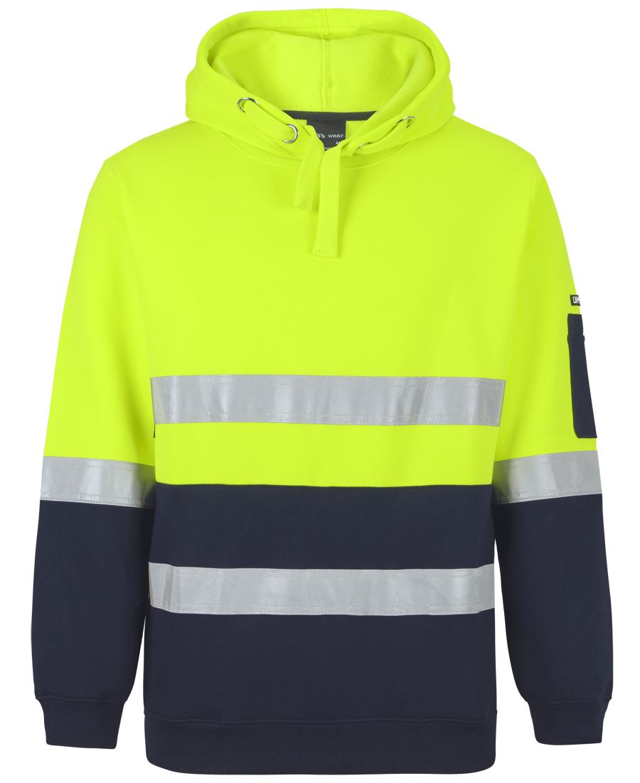 JB's HV (D+N) PULL OVER HOODIE - Lime/Navy