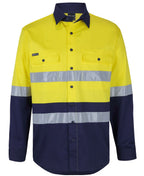 JB's HV D+N L/S STRETCH W/SHIRT WITH TAPE - Yellow/Navy