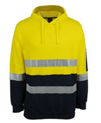 JB's HV D+N 310 COTTON PULLOVER FLEECE HOODIE - Yellow/Navy