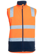 JB's HV (D+N) THREE LAYER SOFTSHELL VEST - Orange/Navy