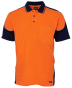 JB's HV 4602.1 S/S CONTRAST PIPING POLO - Orange/Navy