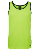 JB's HV 4602.1 CONTRAST SINGLET - Lime/Navy