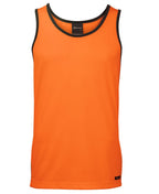 JB's HV 4602.1 CONTRAST SINGLET - Orange/Navy