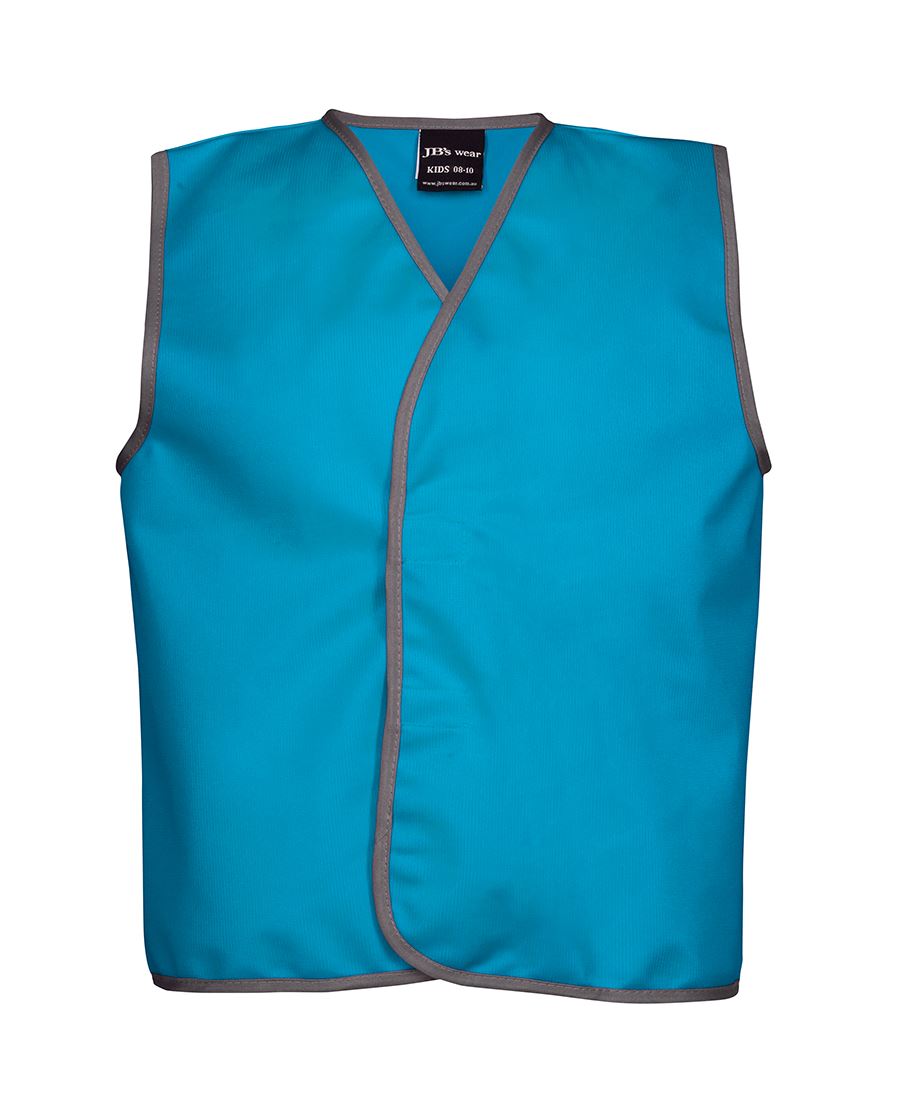 KIDS COLOURED TRICOT VEST - AQUA