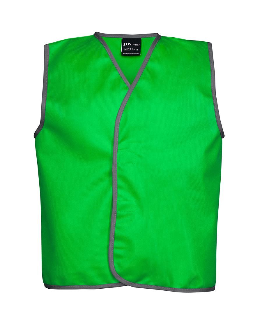 KIDS COLOURED TRICOT VEST - PEA GREEN