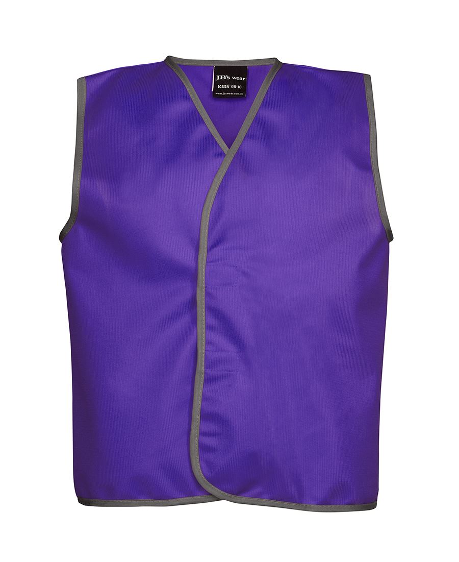 KIDS COLOURED TRICOT VEST - PURPLE