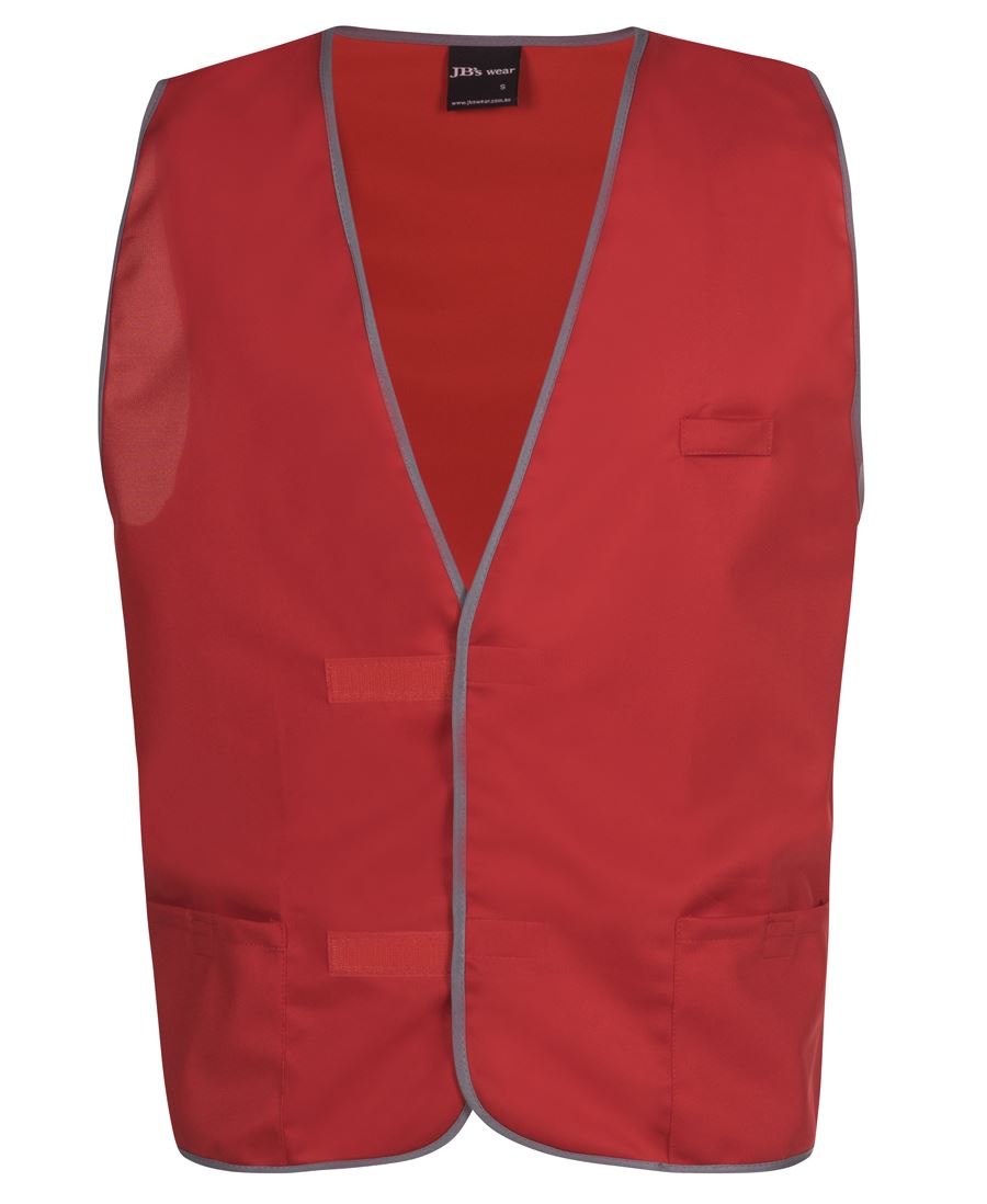 COLOURED TRICOT VEST - RED
