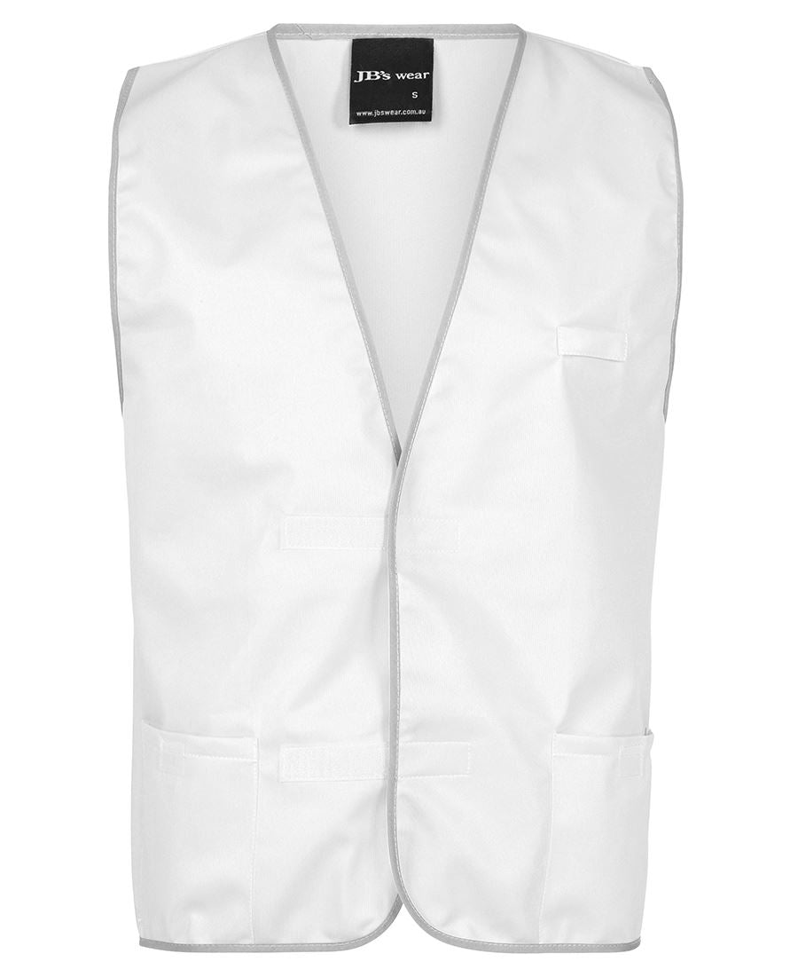 COLOURED TRICOT VEST - WHITE