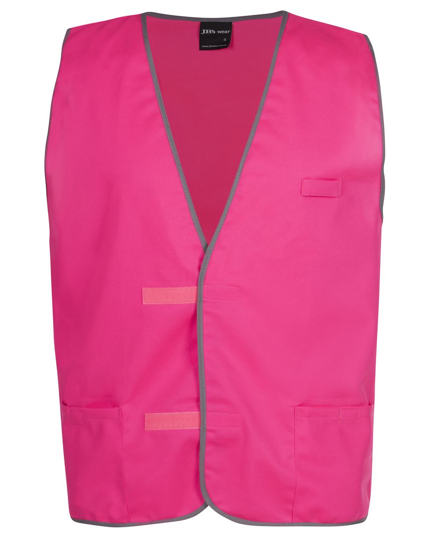 COLOURED TRICOT VEST - HOT PINK