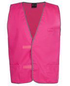 COLOURED TRICOT VEST - HOT PINK