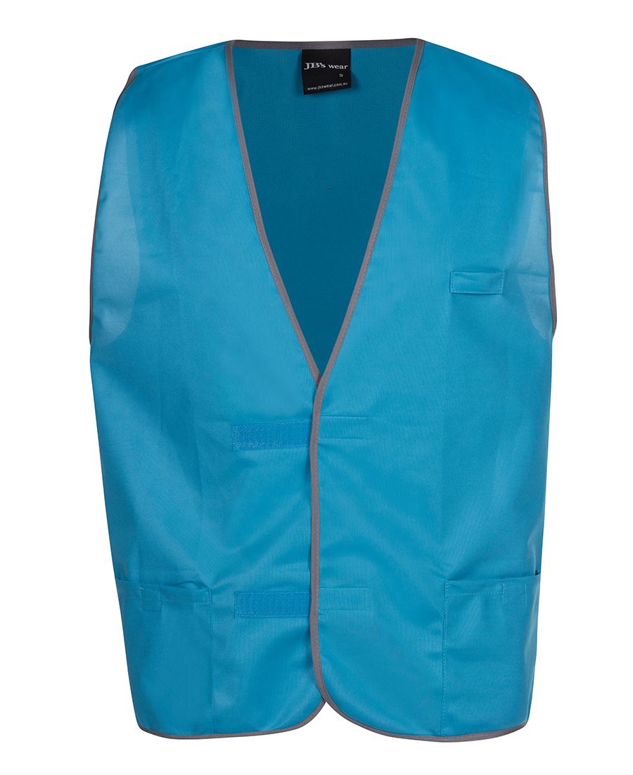 COLOURED TRICOT VEST - AQUA