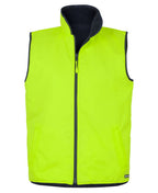 JB's HV 4602.1 REVERSIBLE VEST - Lime/Navy