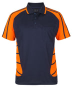 STREET SPIDER POLO - NAVY/ORANGE