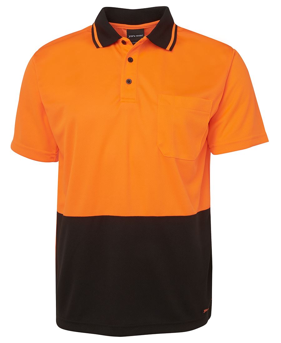 JB's HV 4602.1 NON CUFF TRAD POLO - Orange/Black
