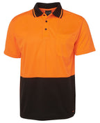 JB's HV 4602.1 NON CUFF TRAD POLO - Orange/Black