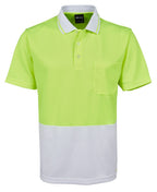 JB's HV 4602.1 NON CUFF TRAD POLO - Lime/White