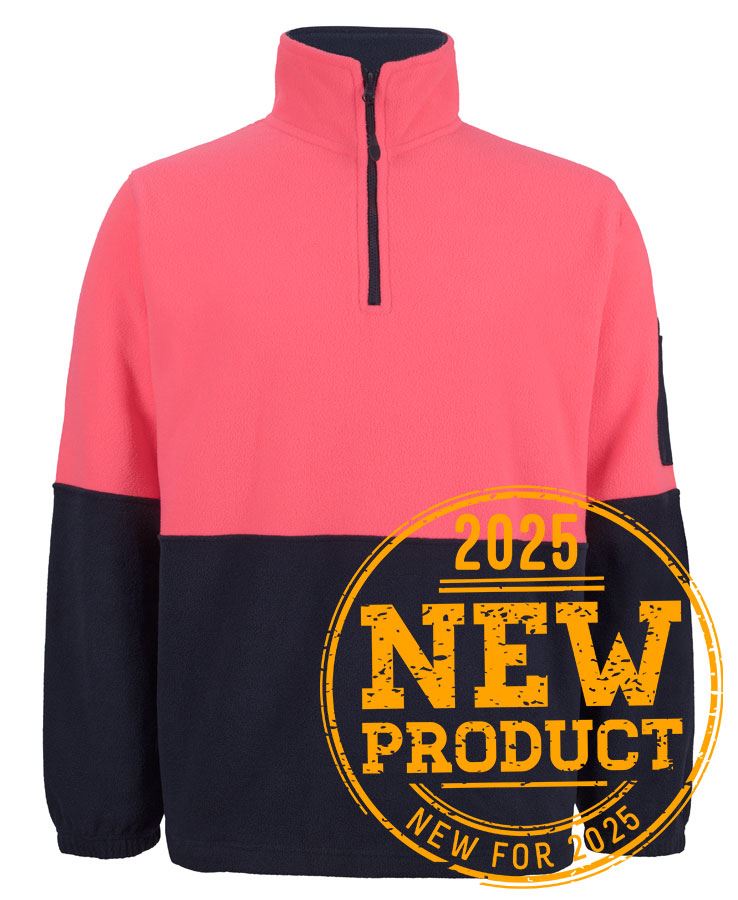 JB's HV 1/2 ZIP POLAR - Pink/Navy