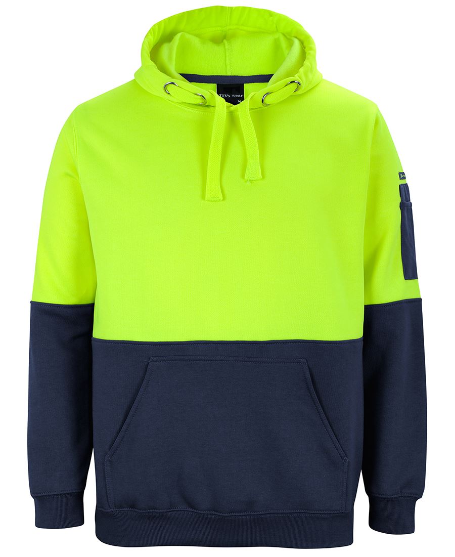 JB's HV PULL OVER HOODIE - Lime/Navy