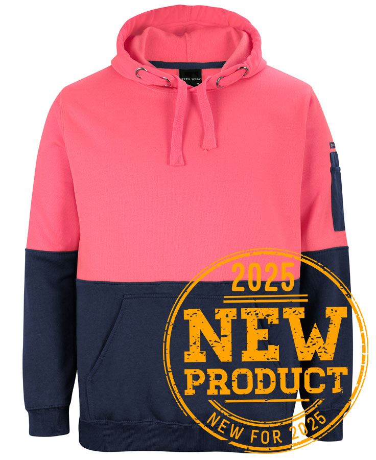 JB's HV PULL OVER HOODIE - Pink/Navy