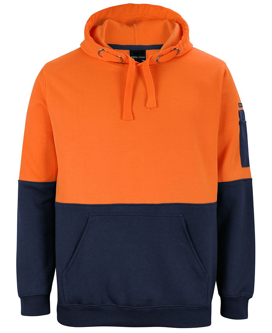 JB's HV PULL OVER HOODIE - Orange/Navy