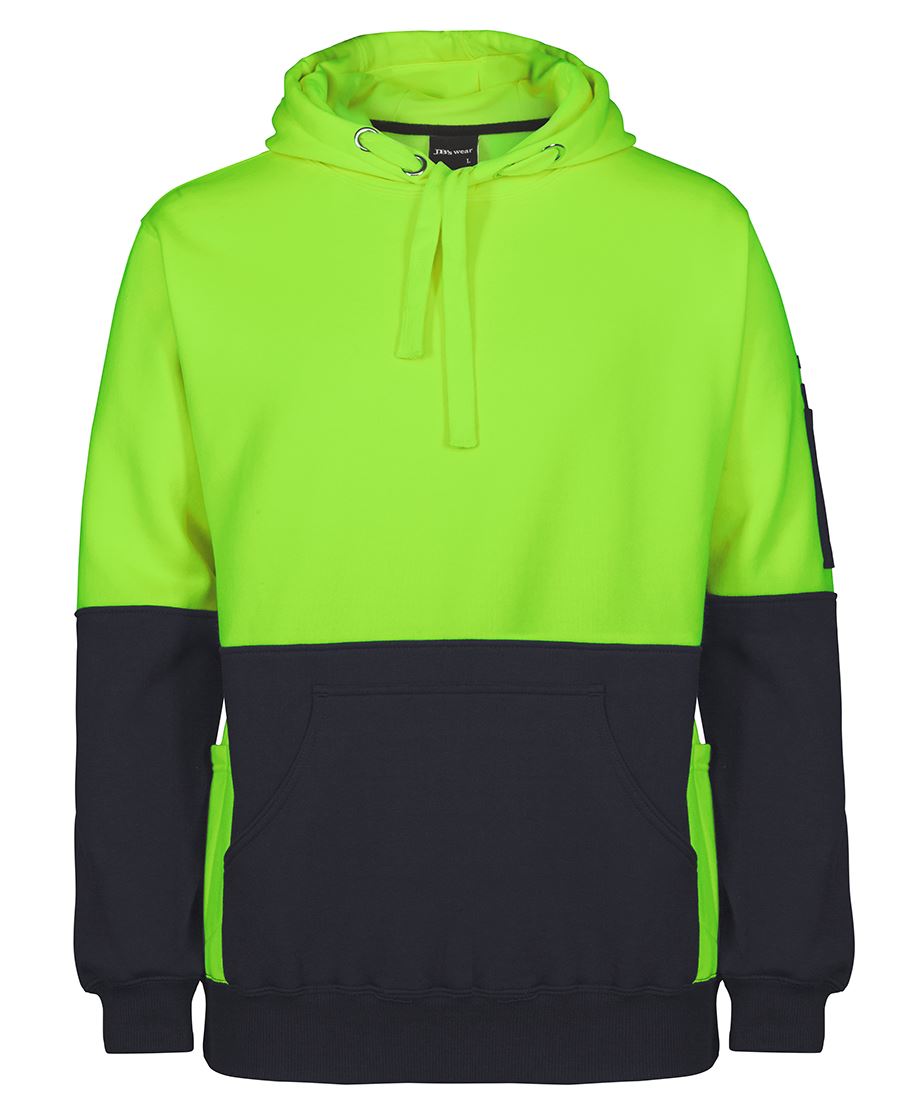 JB's HV 330G PULL OVER HOODIE - Lime/Black