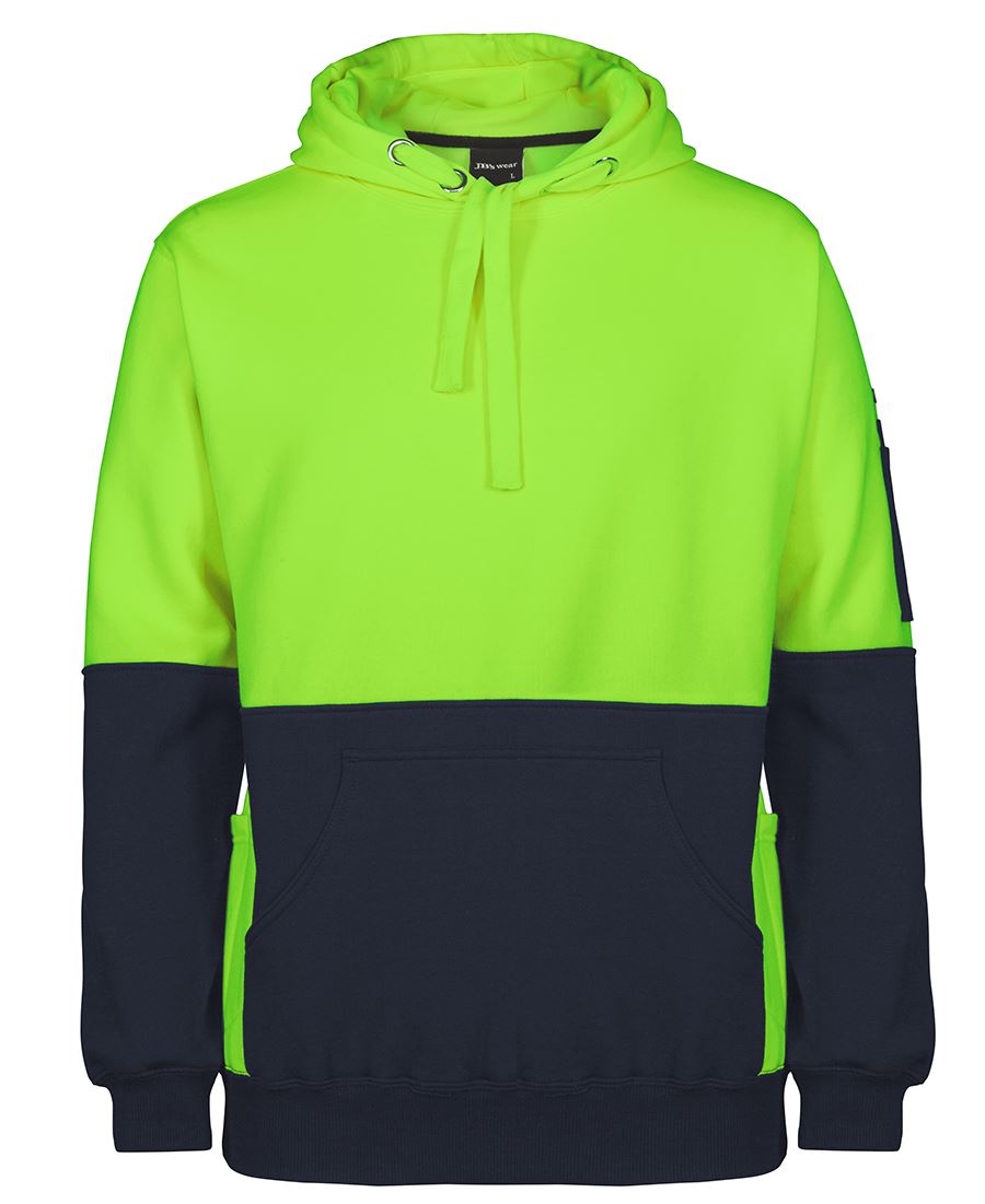 JB's HV 330G PULL OVER HOODIE - Lime/Navy
